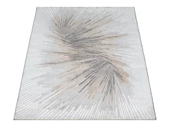 the carpet Alfombra De Salón-Alfombra Mila Brillante Diseño Abstracto, , 240 x 340 cm Gris