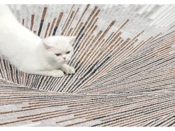the carpet Alfombra Mila Brillante Diseño Abstracto, , 120 x 170 cm Gris
