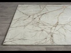 New the carpet Alfombra Mila Brillante Naturaleza, Creme, 140 x 200 cm Crema