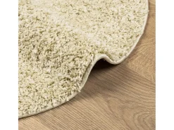 Alfombra De Cocina|Alfombra Redonda-Alfombra moderna de pelo largo PAMPLONA, color , Ø 160 cm Dorado
