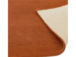 Alfombra moderna, tejida a mano 100% lana - 200x290cm - - York Naranja Discount