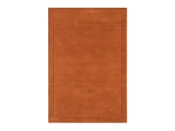 Alfombra moderna, tejida a mano 100% lana - 200x290cm - - York Naranja Discount
