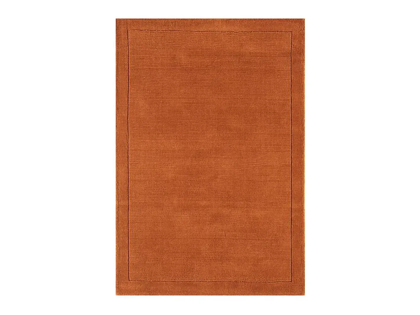 Alfombra moderna, tejida a mano 100% lana - 200x290cm - - York Naranja Discount