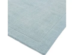 Clearance Alfombra moderna, tejida a mano 100% lana - 120x170cm - claro - York Azul