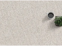 the carpet Alfombra Natal moderna uni, antimanchas, , 80 cm redondo Beige Online