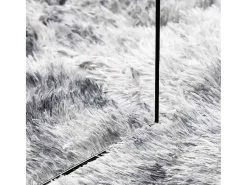 Alfombra NAVARRA Shaggy Plata 100x100 cm Gris Clearance
