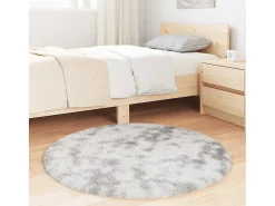 Alfombra NAVARRA Shaggy Plata 100x100 cm Gris Clearance