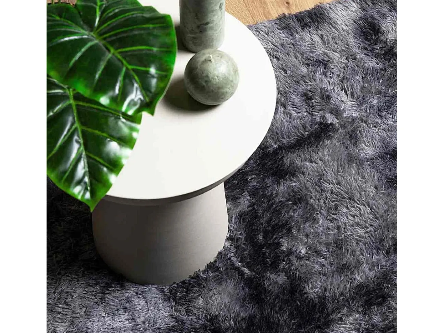 Alfombra NAVARRA Shaggy Oscuro 130x200 cm Gris Hot