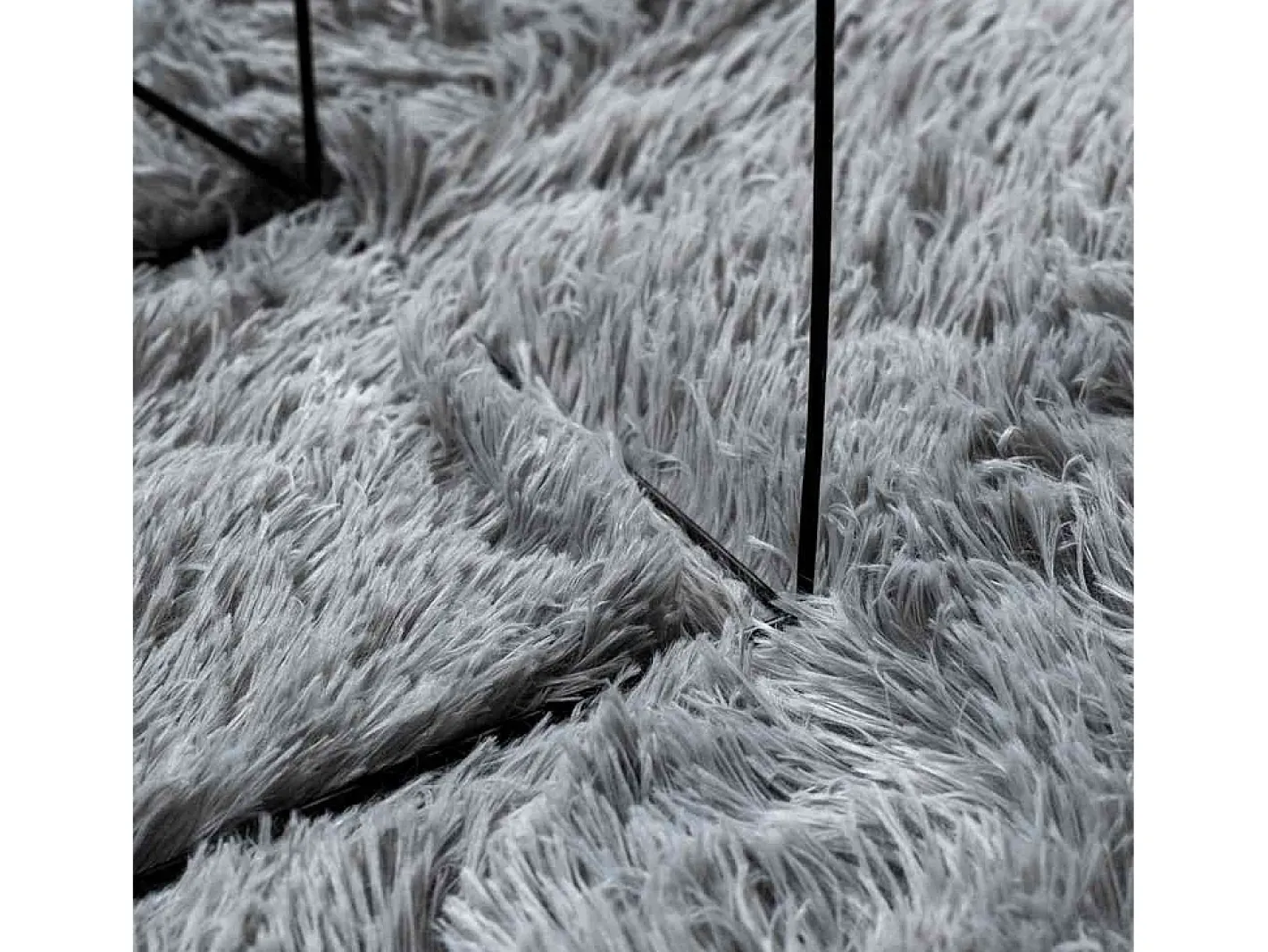 Hot Alfombra NAVARRA Shaggy Claro 240x240 cm Gris