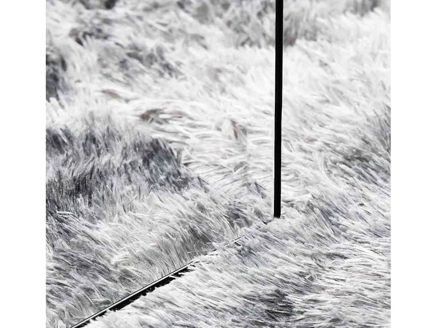 New Alfombra NAVARRA Shaggy Plata 240x240 cm Gris