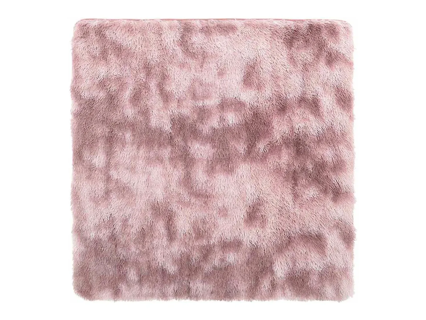 Alfombra NAVARRA Shaggy Empolvado 200x200 cm Rosa Discount