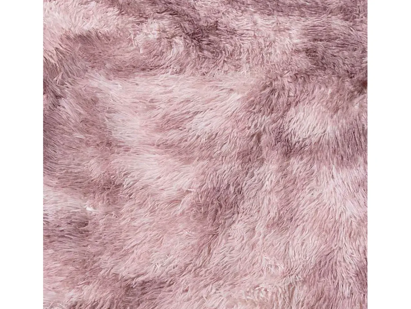 Alfombra NAVARRA Shaggy Empolvado 200x200 cm Rosa Discount