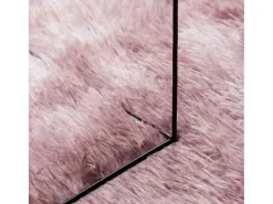 Alfombra NAVARRA Shaggy Empolvado 200x200 cm Rosa New
