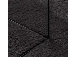 Alfombra Negra 140 x 200 cm Poliéster Negro Outlet