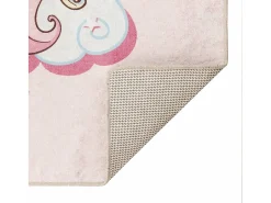 Alfombra niños lavable antideslizante unicornio 160x230 cm ES723391 Rosa Outlet