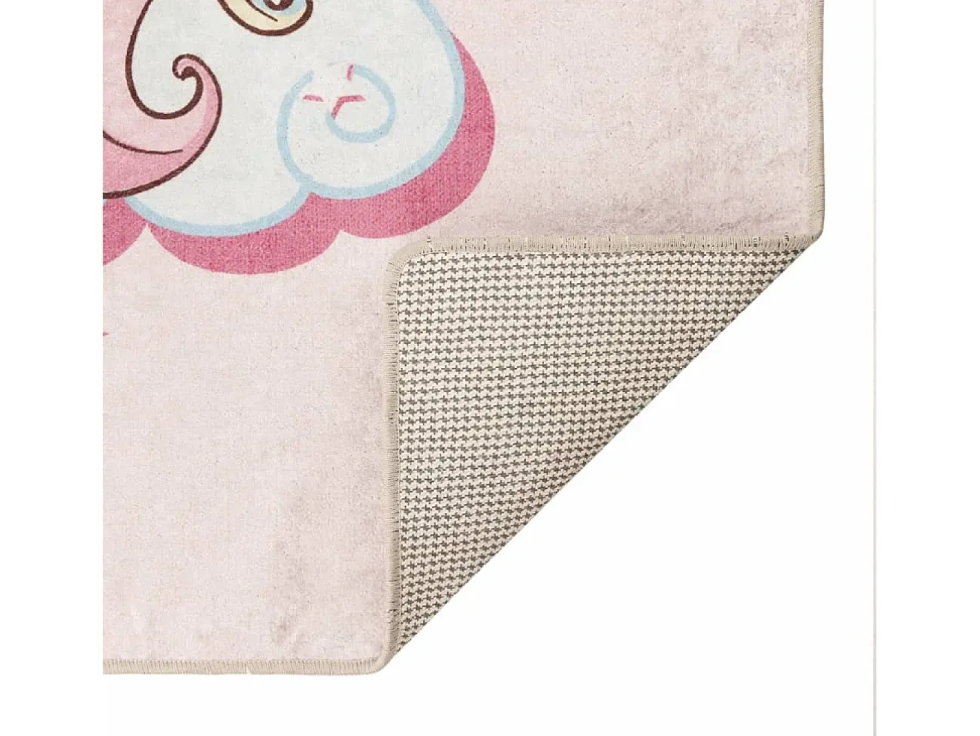 Alfombra niños lavable antideslizante unicornio 160x230 cm ES723391 Rosa Outlet