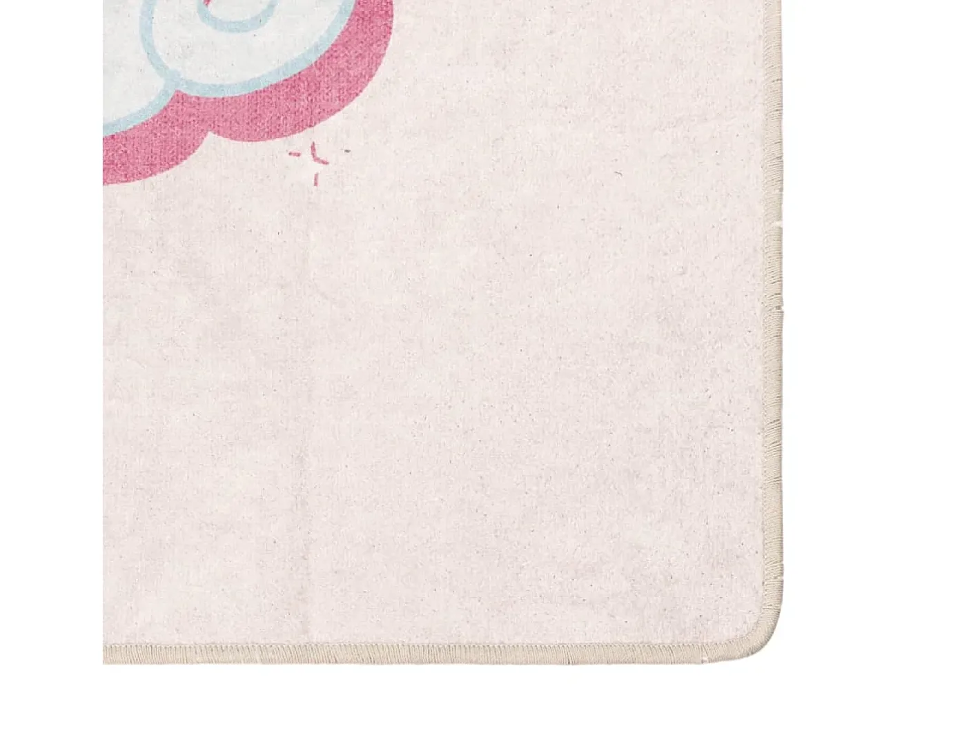Alfombra niños lavable antideslizante unicornio 160x230 cm ES723391 Rosa Outlet