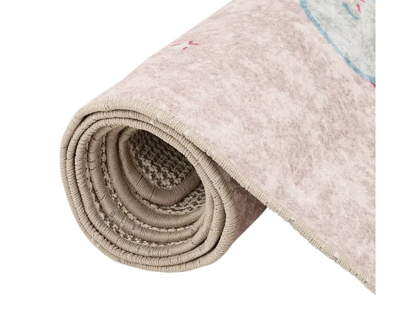 Alfombra niños lavable antideslizante unicornio 160x230 cm ES723391 Rosa Outlet