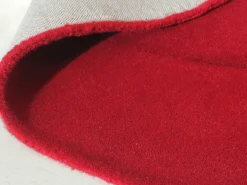 OZAIA Alfombra De Salón-Alfombra orgánica 100% lana tejida a mano 160 x 220 cm, cereza - 2200g/m², ORUNI Rojo