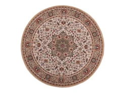 Alfombra De Salón|Alfombra Redonda-Alfombra oriental tejida con ribete 200x200 cm Dolna Beige
