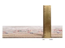 Alfombra De Salón-Alfombra oriental tejida con ribete 240x340 cm Dolna Beige