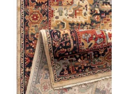 Alfombra De Salón-Alfombra oriental tejida de lana 250x340 cm Saharna Beige