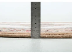 Clearance Alfombra oriental tejida con ribete 240x240 cm Dolna Beige