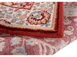 Alfombra De Salón-Alfombra oriental tejida con ribete 80x150 cm Dolna Rojo