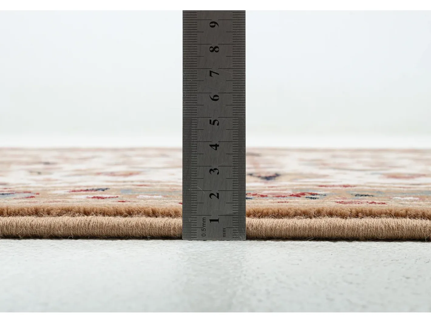Alfombra oriental tejida con ribete 80x250 cm Dolna Beige Outlet