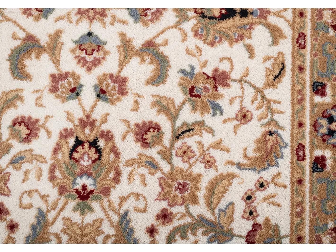 Alfombra oriental tejida con ribete 80x250 cm Dolna Beige Outlet