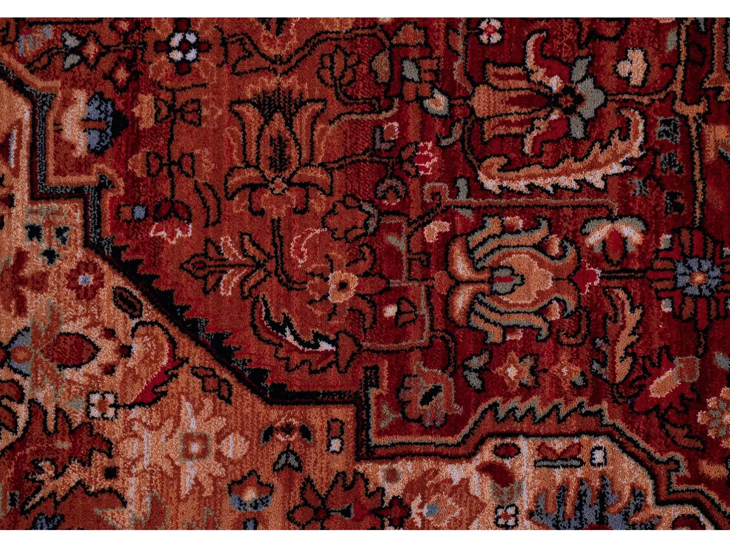 New Alfombra oriental tejida de lana 160x230 cm Multi Saharna Rojo