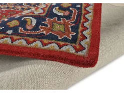 Alfombra De Salón-Alfombra oriental tejida a mano con lana 70x140 cm Royal Orient Rojo