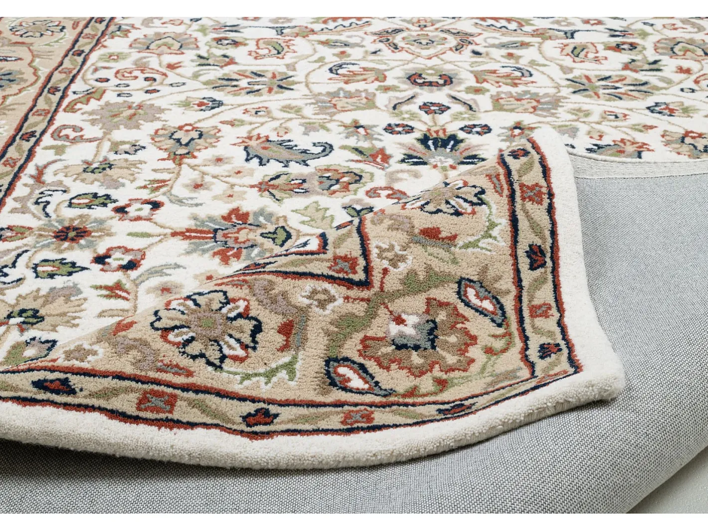 Clearance Alfombra oriental tejida a mano con lana 250x350 cm Royal Orient Beige