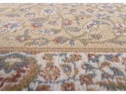 New Alfombra oriental tejida con ribete 200x300 cm Arena Dolna Gris antracita