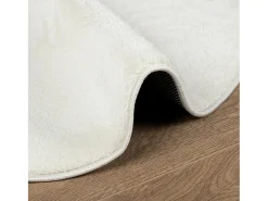 Alfombra OVIEDO de pelo corto color crema Ø 200 cm Blanco Sale