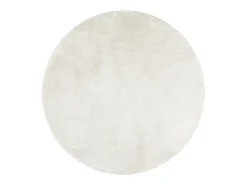 Alfombra OVIEDO de pelo corto color crema Ø 200 cm Blanco Sale