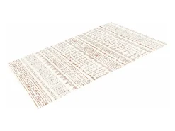 Alfombra De Salón-Alfombra para Salón SucceBuy, 1,5 x 2,4 m, Alfombra Grande para Dormitorio Lavable y Antideslizante, Suave y Cómoda, Estilo Moderno, para Dormitorio, Beige