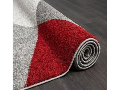 the carpet Alfombra De Salón-Alfombra Pearl Salón morno Corte contorno, Rojo, 200 x 280 cm Gris