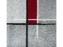 Sale the carpet Alfombra Pearl Salón morno Pelo corto, Rojo, 80 x 140 cm Gris