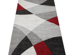 the carpet Alfombra Pearl Salón morno Corte contorno, Rojo, 120 x 160 cm Gris Discount