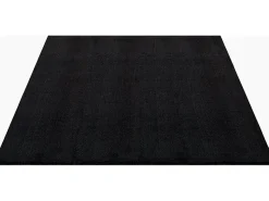 New the carpet Alfombra pelo corto lavable antideslizante - - 80 x 150 cm - RELAX Negro