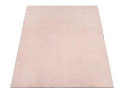 the carpet Alfombra pelo corto lavable antideslizante - Rosa - 200 x 280 cm - RELAX Rosa palo Clearance