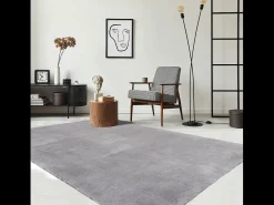 the carpet Alfombra De Salón-Alfombra pelo corto lavable antideslizante - - 120 x 160 cm - RELAX Gris