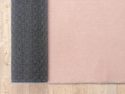 the carpet Alfombra De Salón-Alfombra pelo corto lavable antideslizante - Rosa - 120 x 160 cm - RELAX Rosa palo