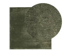 Alfombra pelo corto suave lavable HUARTE bosque 240x240cm ES83209 Verde Sale