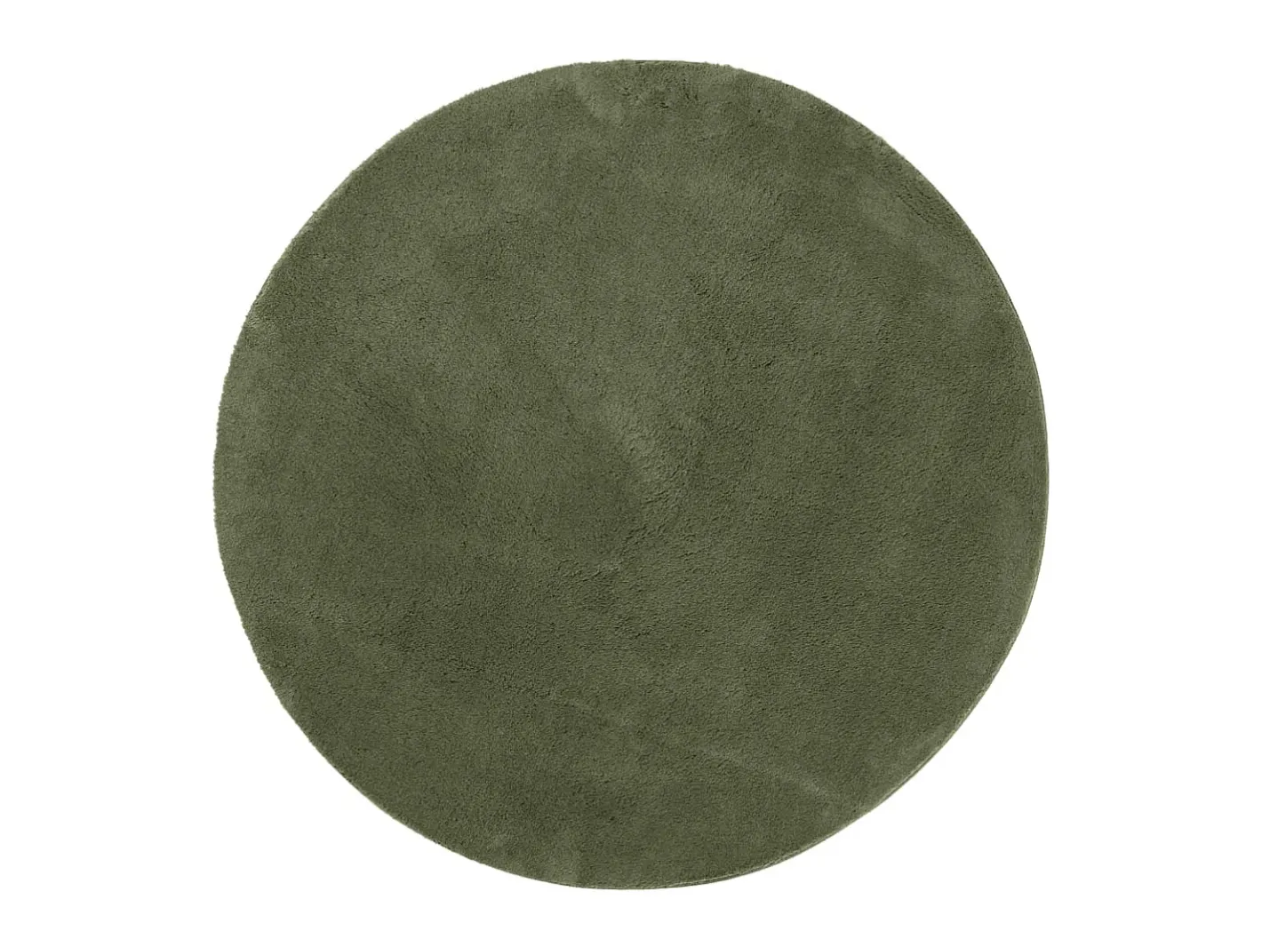 Alfombra De Salón|Alfombra Redonda-Alfombra pelo corto suave lavable HUARTE bosque Ø 100 cm ES91361 Verde