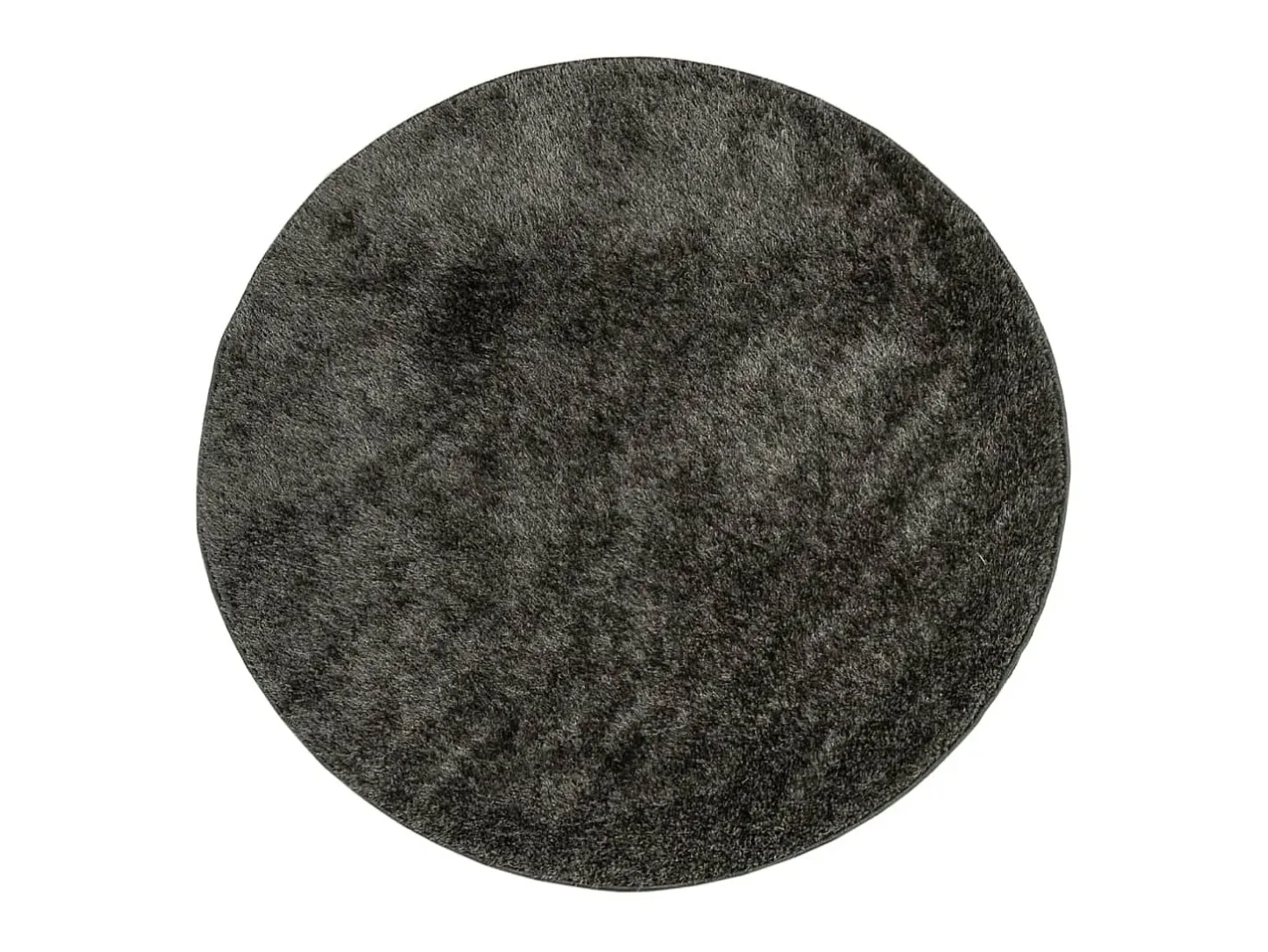 Alfombra De Salón|Alfombra Redonda-Alfombra pelo largo aspecto brillante ISTAN antracita Ø 160 cm ES78121 Gris antracita