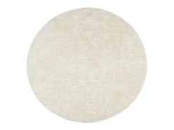 Online Clicnbuy Alfombra pelo largo aspecto brillante ISTAN Ø 160 cm Crema