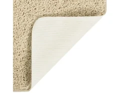 Alfombra peluda antideslizante color 140x200 cm ES92259 Crema