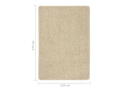 Alfombra peluda antideslizante color 120x170 cm ES67776 Crema Online